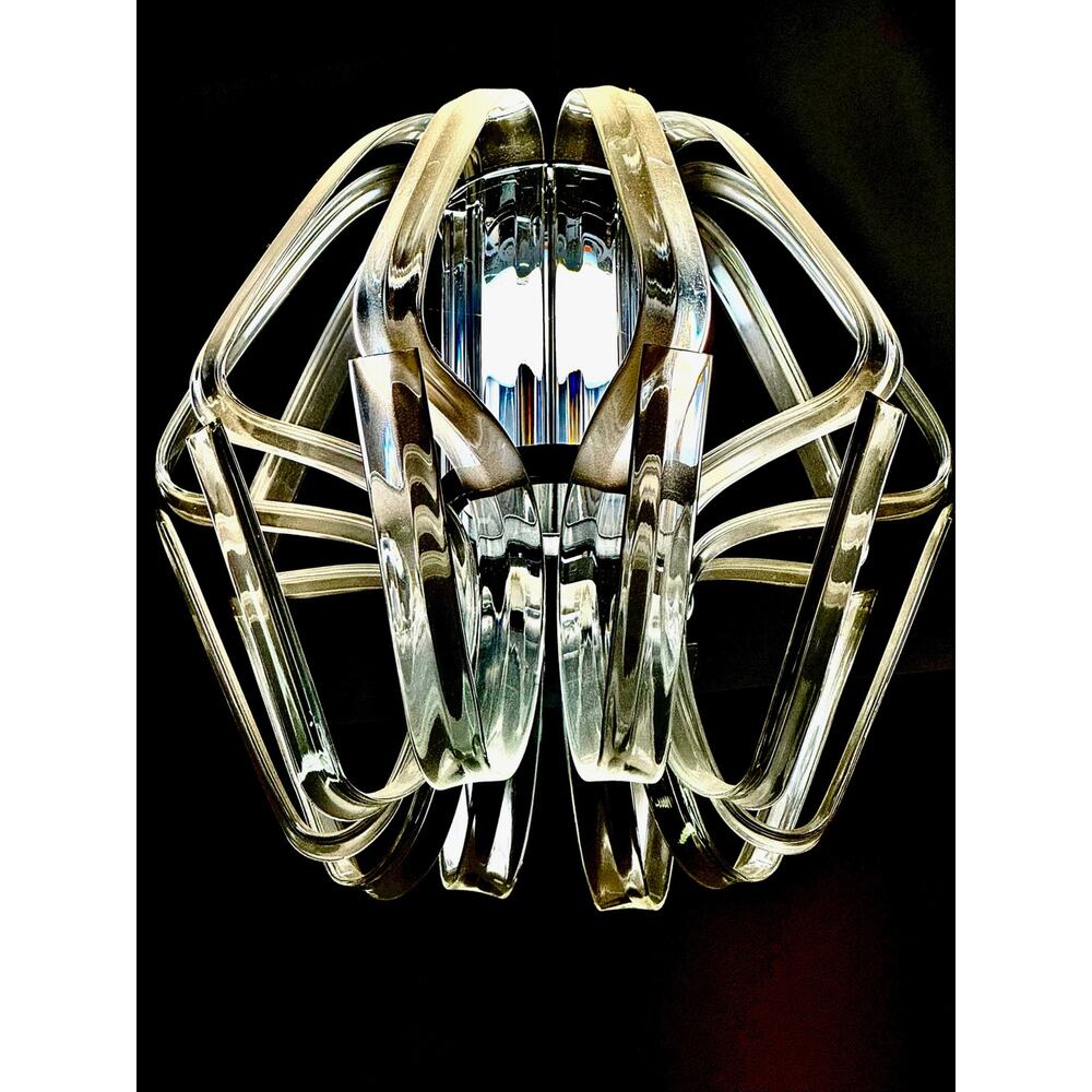 Kika Bohemia Modern Crystal Loop Chandelier - Justice Design Group 18.5"H x 17"W